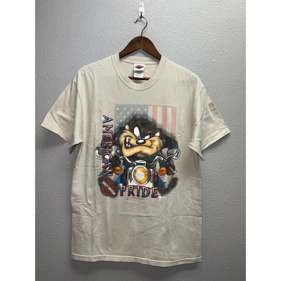 Harley-Davidson Other - Vintage Harley Davidson Taz Looney Tunes Shirt Chandler Arizona Brown Tee Medium